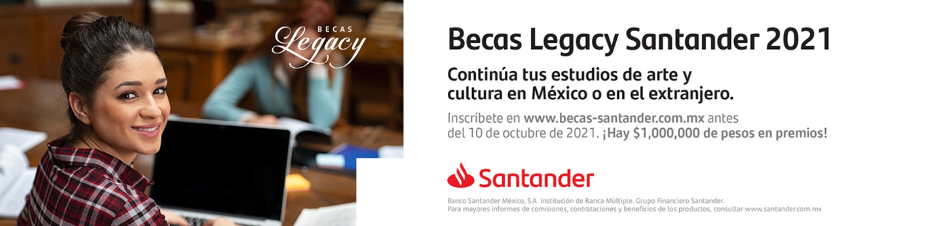 Becas Santander Estudios | Legacy 2021